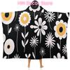 Simple Strokes of Flowers Wearable Hooded Blanket, Ultra Soft Arctic Velvet Cape Cloak Unisex - Cozy Wearable Blanket