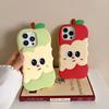 Funny 3D Cartoon Apple Designs Soft Silicone Phone Case For Iphone 16 ProMax 15 14 13 12 Pro Max Shockproof Cover