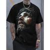 Jesus Christ T-Shirt For Men Women 3D Printed Tees Summer Fashion Casual Short Sleeve T Shirts O-Neck Oversized Kids Clothing
