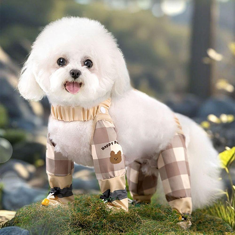 Full Leg Protection Reflective Stripe Pet Pants Adjustable Dog Jumpsuit Shoes Walking