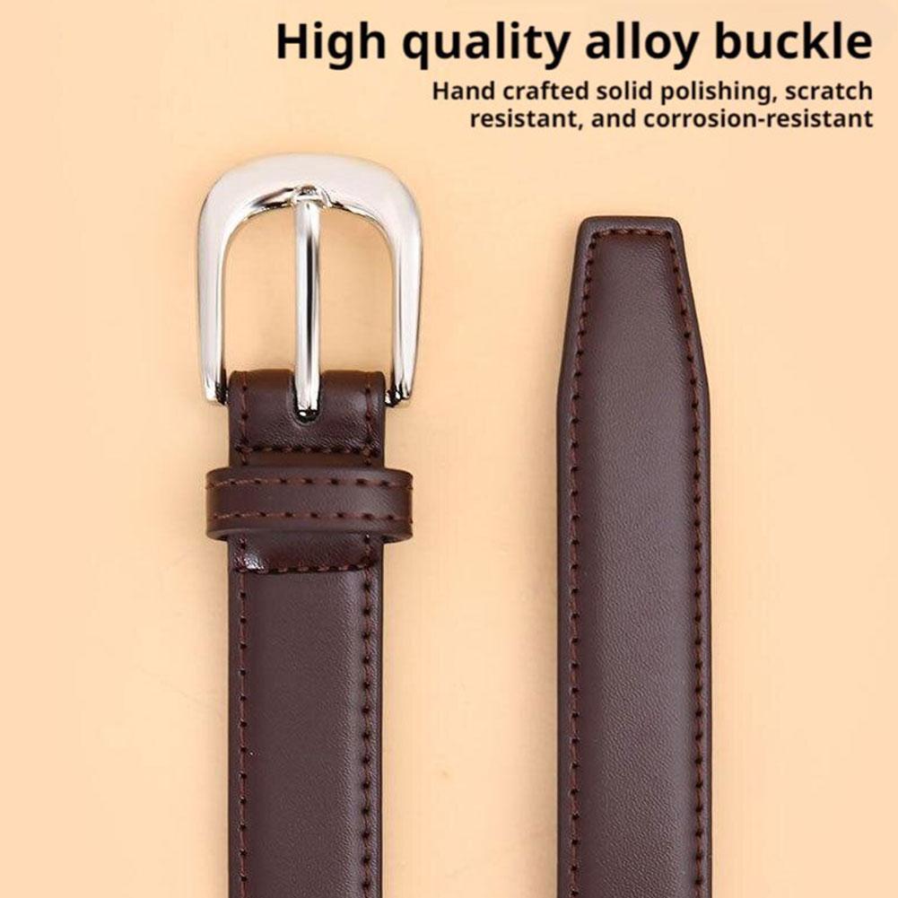 New Fashion Versatile Thin Belt Decorative Suit Waist Jeans Belt Skirt Black With T7L0