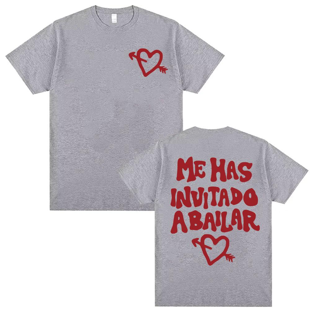 Dani Fernandez Me Has Invitado A Bailar Merch Tshirts Men Women Casual Crewneck Summer Shirts Fashion Gothic Oversized T Shirt