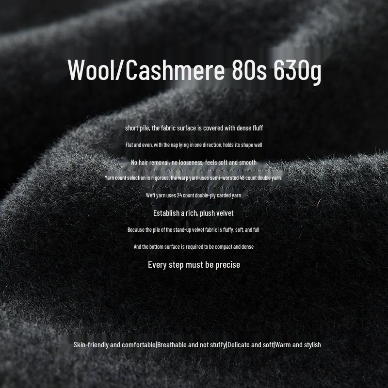 Langzi Women's Premium Vintage Wool Blend Coat