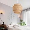 JOYINLED Bambus Kronleuchter Licht 30cm Handgefertigt Retro Decken Pendelleuchte für Wohnzimmer Dekoration Schlafzimmer Küche