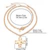 Chunky Gold Cross Necklace for Women Handmade Bold Trendy Stacks Toggle Big Cross Statement Necklaces Faith Jewelry Gift for Daily Wear