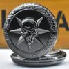 Retro Mode Runde Große Zifferblatt Quarz Taschenuhr mit Digitalanzeige, Neutrales Geschenk Anhänger, Uhr Taschenuhr, Herrenuhr