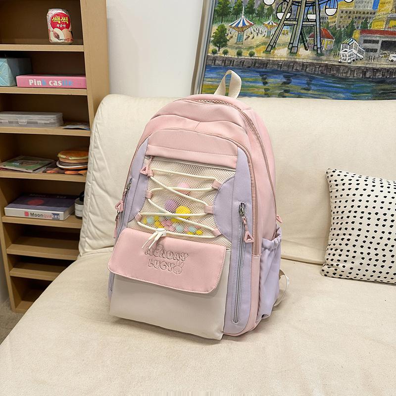 Junior high school student schoolbag men s backpack women s outdoor travel large capacity small middle school student backpack high school student new
