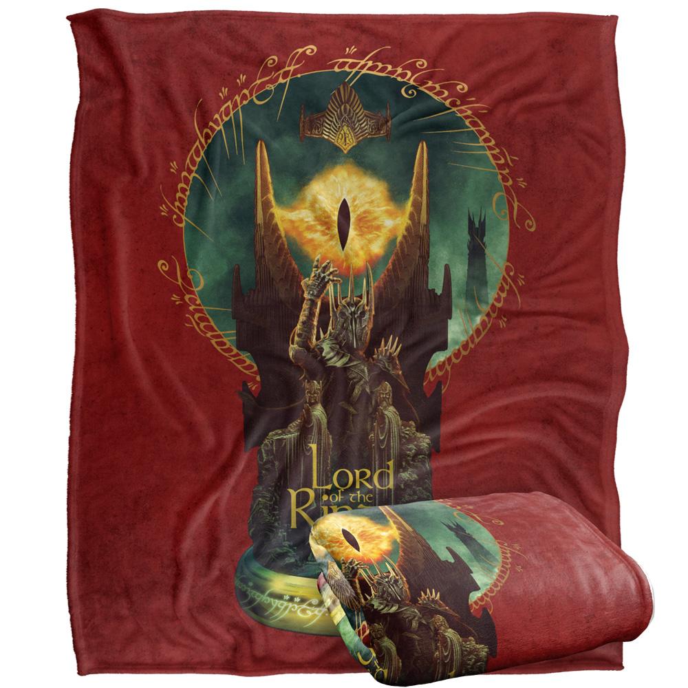Lord Of The Rings Barad-Dur Sauron Silky Supersoft Blanket