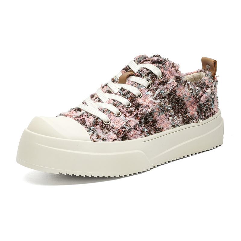 

3713 Обувь Lamborghi в стиле легкой роскоши, мужская и женская, для пар, повседневная обувь с метеоритом и открытой улыбкой, нишевая обувь с квадратным носком 44