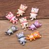 DIY Resin Cartoon Kitten Charms: 8 Colors, 15x29mm Pendants for Jewelry