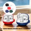Daily Carry Charging Case Cover for MeloBuds N65, Silicone Earbud Sleeve with Side Attachment Detail and Full Cover