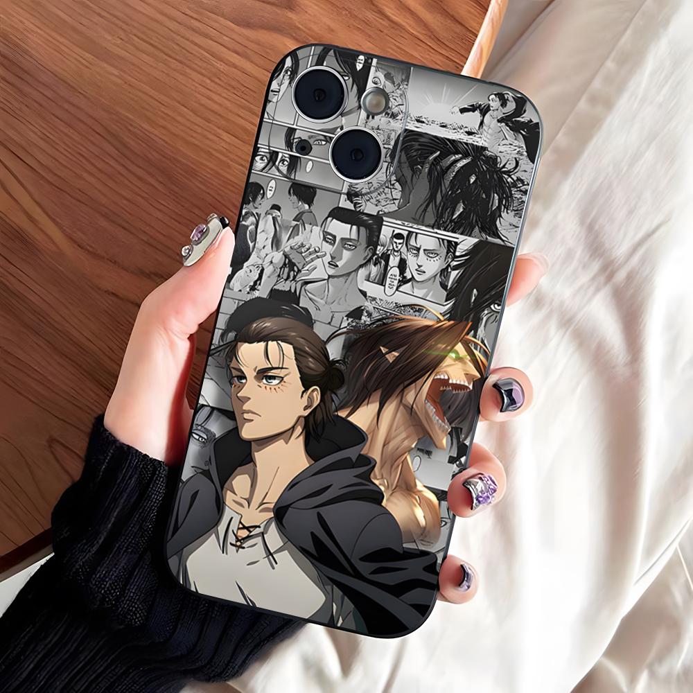 

Attack On Titan Phone Case For IPhone 17 Pro Max 16 15 14 Pro Max 13 11 X Xs Xr 8 7Plus Silicone Cover iPhone 16 Pro