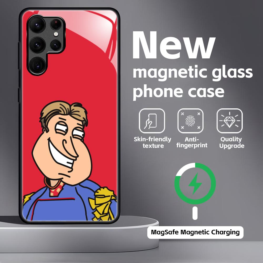 Anime F-Family G-Guy  Phone Case For Samsung S26 S25 S24 S23 S22 S21 Plus Ultra Note20 Glass Magnetic Case