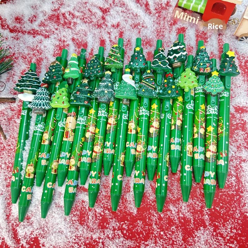 5 szt. Świąteczny długopis żelowy Nagrody dla uczniów Kreskówkowy choinka Święty Mikołaj Bałwan Długopis żelowy Kreatywne artykuły papiernicze dla uczniów Prezent