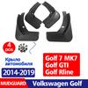 FOR Volkswagen VW Golf 7 MK7 Rline GTI Mudguards Fender Mudflaps Car Accessories Mud Flap Guards Splash Front Rear 4pcs Mudguard