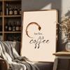 Modernes Bauhaus Kaffee Abstraktes Poster Leinwandbild Druckraum Familienküche Bar Café Raum Wohnzimmer Schlafzimmer Wanddekoration