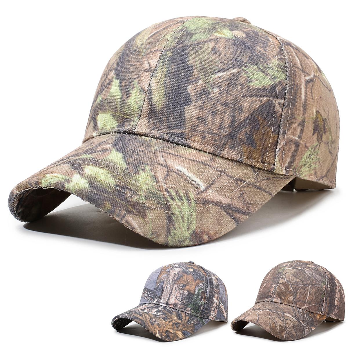 Yto Household Items Men's Baseball Cap With Leaf Jungle Camouflage Pattern For Outdoor Wilderness Hiking All-Match Trendy