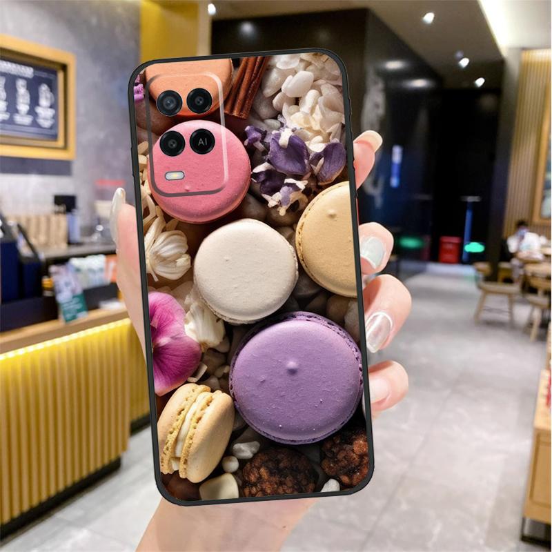 

Dessert ice Cream Macaron Food Case For Oppo A80 A40 A60 A18 A38 A58 A78 A98 A96 A76 A16 A94 A74 A54 A15 A17 A57 A77 A5 Pro OPPO A96 4G
