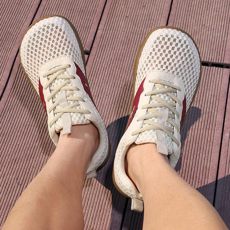 Wide Toe Box Sneakers for Men Breathable Mesh Cross-training Shoes Anti-slip Gym Exercise Casual Sports Shoes Plus Size 39-48