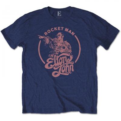 Elton John Unisex volwassen Rocketman cirkel T-shirt