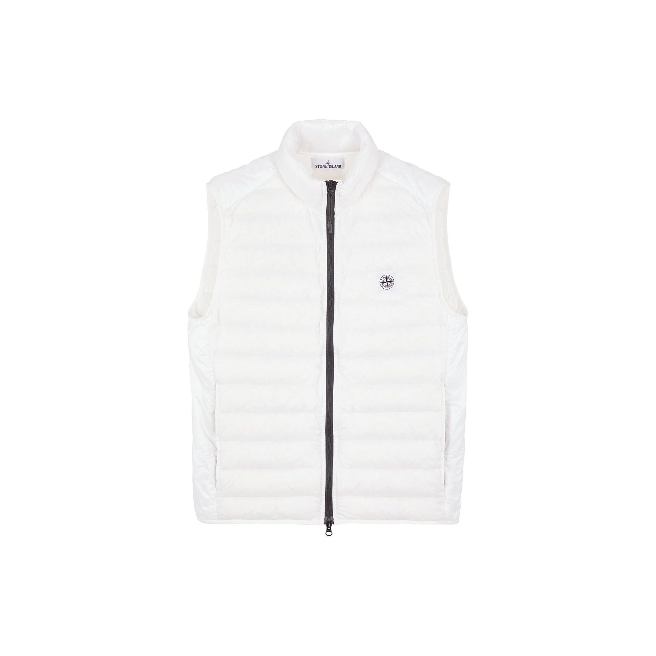 

Stone Island SS24 Solid Color Quilted Zip Sleeveless Stand Collar Down Jacket Unisex Jacket White 8015G0524-V0001 XXL