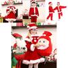Kids Xmas Outfit Boys Girls Santa Claus Cosplay Costume Christmas Clothes