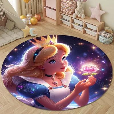 Neue Produkte schnell versandt! Disney Alice im Wunderland Bedruckter Cartoon Runder Teppich Kinderspiel Rutschfeste Matte Sofa Heimdekor Teppich