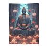 Buddha Yoga Decke Fleece Sofa Überwurf Atmungsaktive Überwürfe für Couch Bettwäsche Outdoor Decken Tagesdecke Steppdecke