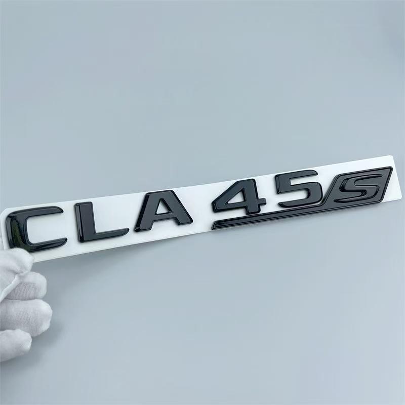 

For Mercedes Benz CLA 45 S AMG C117 C118 CLA45S TURBO Car Trunk Badge Emblem Logo Sticker Letters Auto Accessories