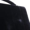 Prada One Handle Handbag Vintage NERO Black Velor Women Used