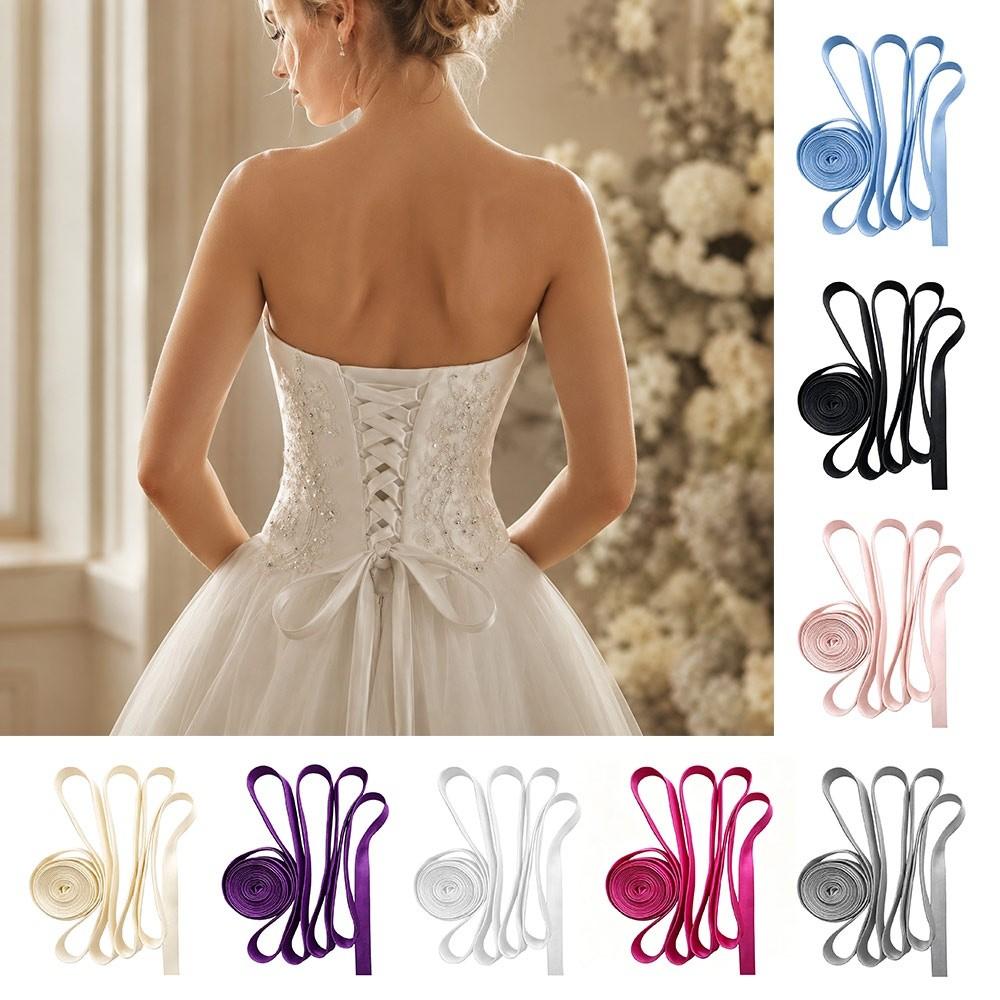 Satin Wedding Dress Back Strap Ultra-Thin Bandage Rope Strap Wedding Accessories