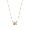 Minimally designed butterfly and bird pendant, gold necklace, women's gold-plated color preservation