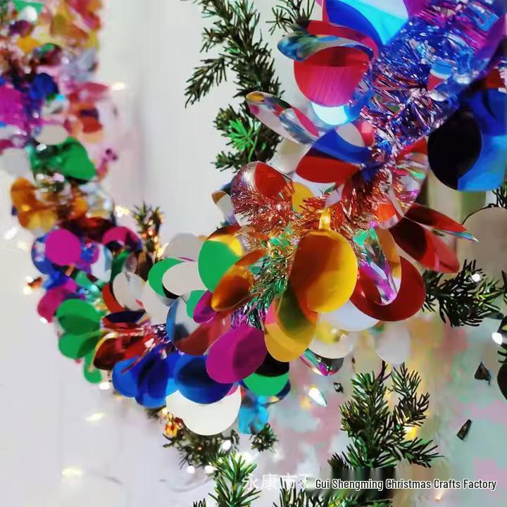 Colorful Tinsel Ribbon for Christmas, Weddings, and Classroom Decorations