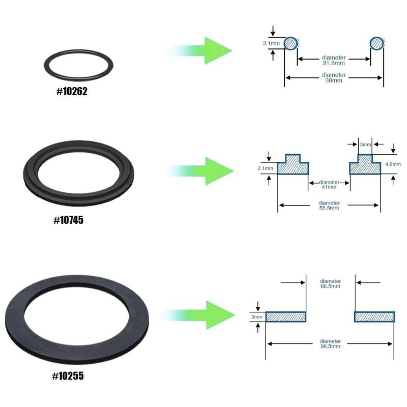 2pcs Pool Pump Replacement Parts 25076RP Plunger Valves Seals Fittings Washer and Ring Strainer Gaskets O-Ring Rubber