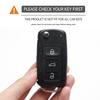 Silicone Carbon Fiber Car Key Case Cover For Vw Volkswagen Polo Golf Passat Beetle Tiguan Seat Leon Altea Skoda Octavia Kodiaq