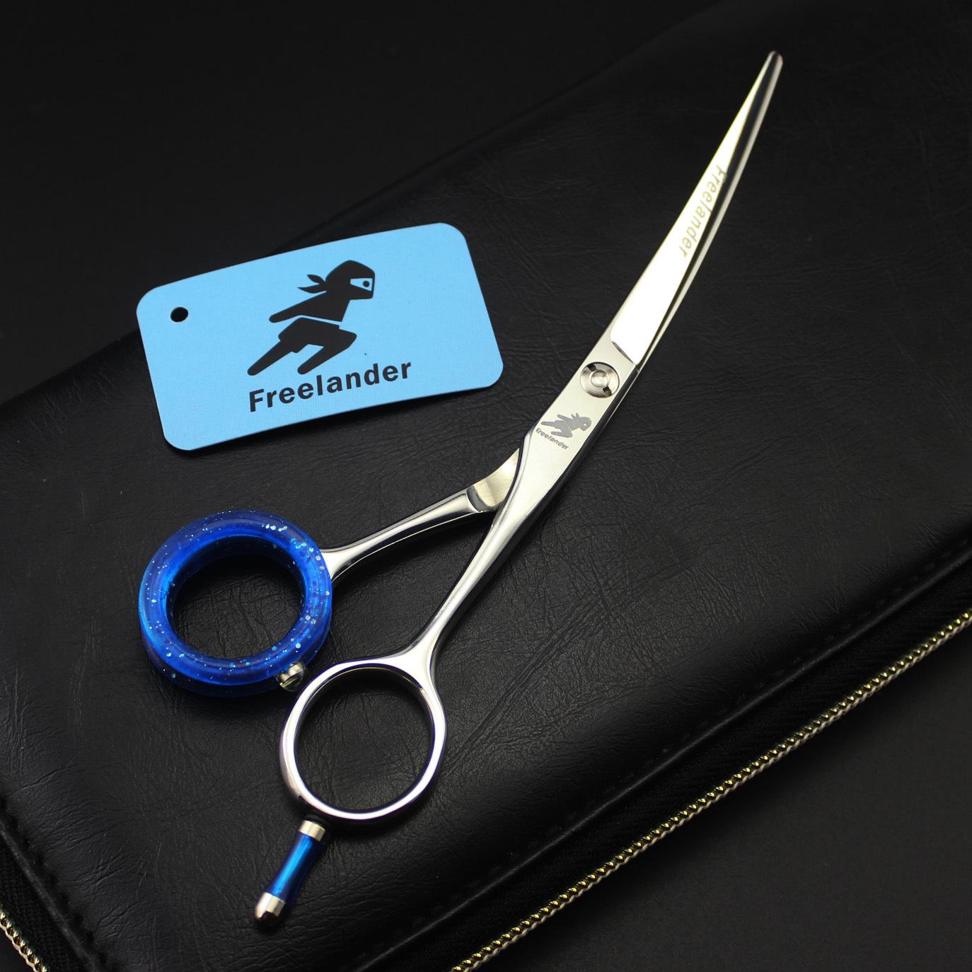 

Round moon scimitar, special-shaped scissors, hair scissors, flat scissors, bangs scissors, leather bag packaging, curved scissors 6.0inch full moon scimitar