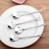6 Pcs Stainless Steel Heart Shape Coffee Spoon Kitchen Accessories Dessert Sugar Stirring Spoons Teaspoon Dinnerware
