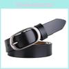 Alloy Buckle Elliptical Leather Women Belt For Fashion Casual Office Gift Use