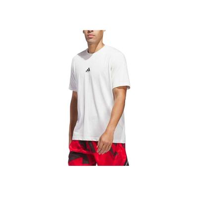 T-shirt Comoda Traspirante Morbida Delicata sulla Pelle a Maniche Corte da Uomo Top Bianco JI7572