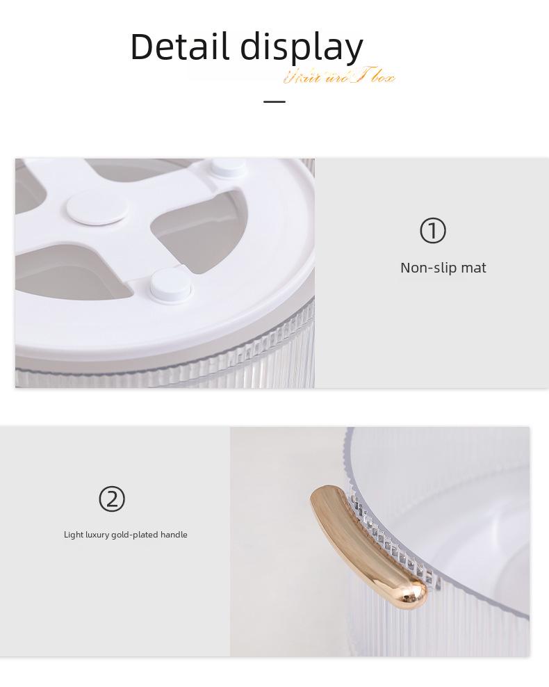 360° Rotating Cosmetic Organizer & Kitchen Spice Rack.