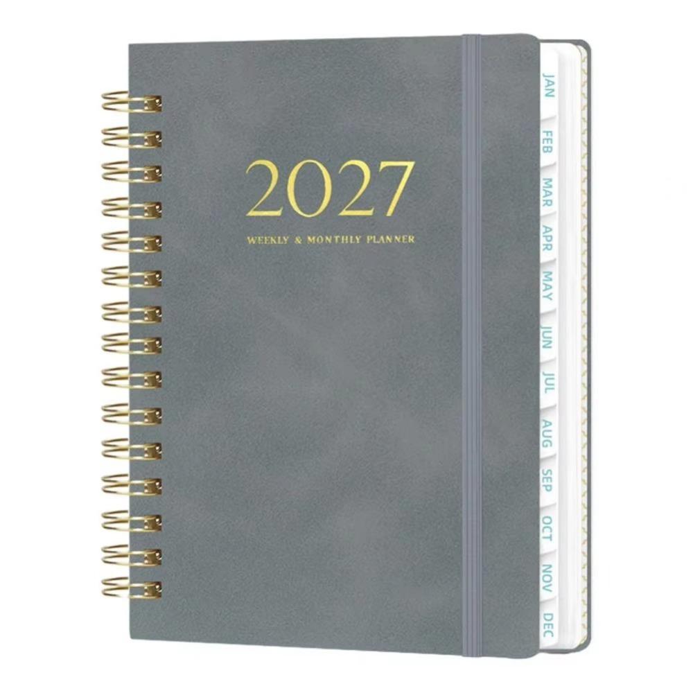 Thick Pages 2027 Weekly Planner Lightweight Spiral Planner 365-day Schedule Notebook  Work