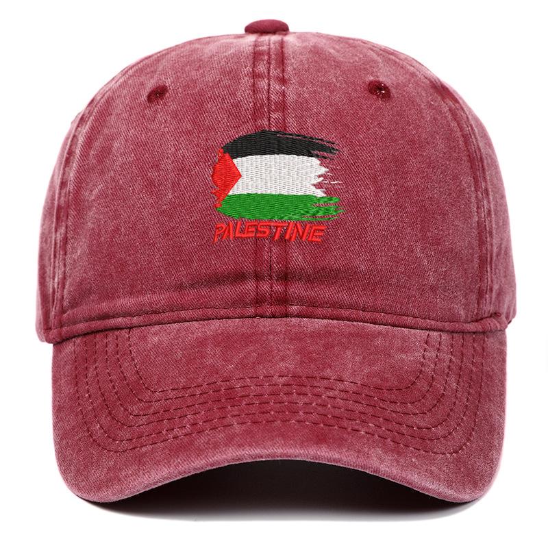 Free Palestine Vintage Embroidered Dad Hat