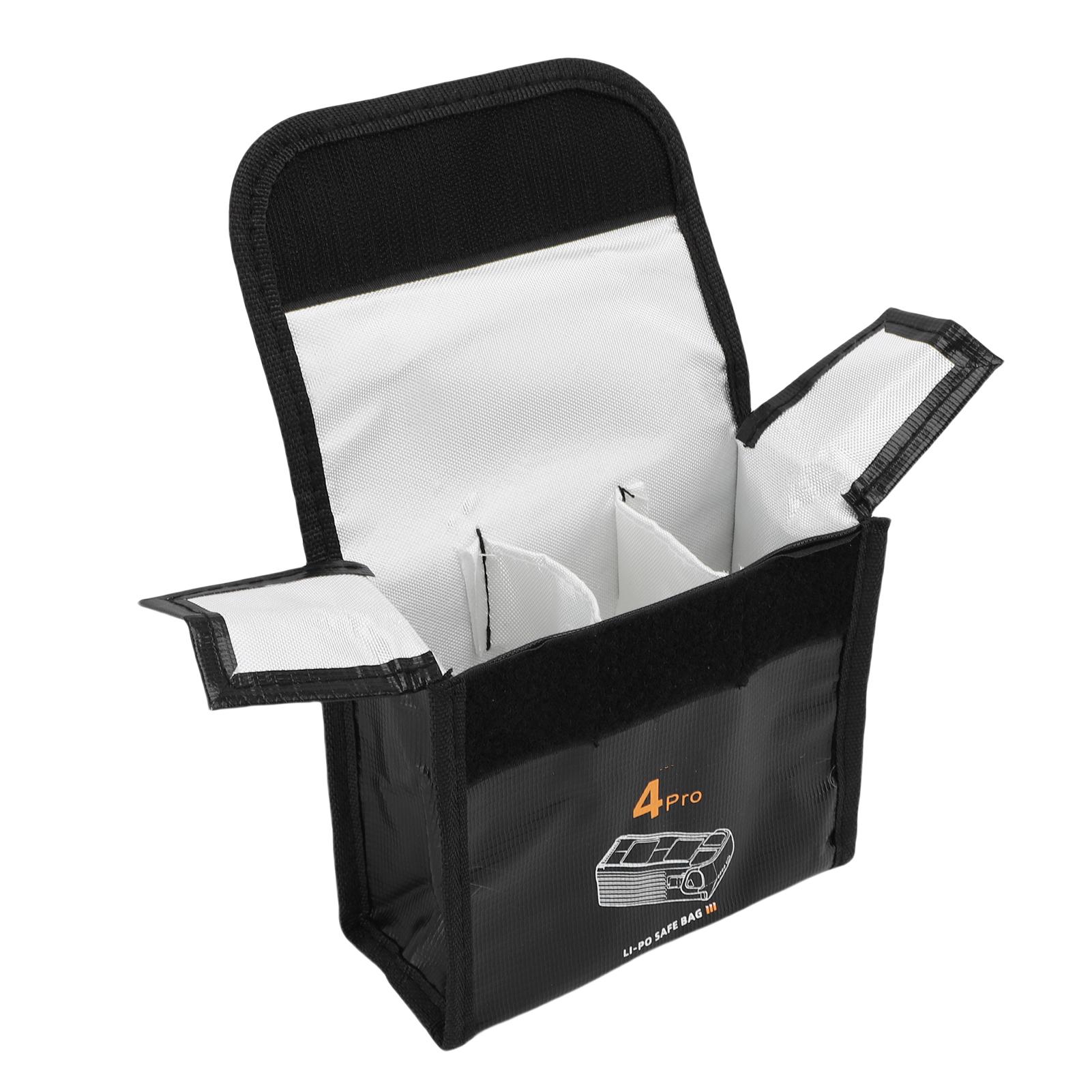 

Взрывозащитная сумка для аккумуляторов, подходит для Mavic 4 Pro, огнестойкая, застежка на липучке, чехол для хранения на 3 аккумулятора