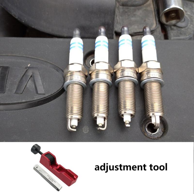 Spark Plug Caliper With Feeler Gauge Gap Adjustment Tool Compatible For Most 10mm 12mm 14mm 16mm Spark Plugs Car Accessories