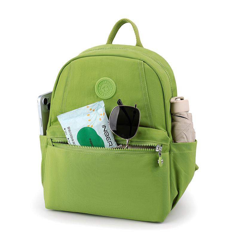 Damen Rucksack Nylon Studenten Schultasche Leicht Einfarbig Reise Rucksack