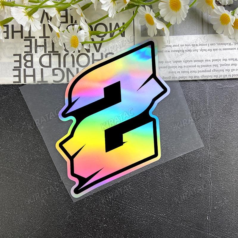 1PC Arabic Numerals Laser Motorcycle Stickers Waterproof for Motorbike Fuel tank Front Fairing Scooter Helmet Box Vinyl Decals