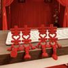 2Pcs Traditional Double Happiness Ornaments Fu Character Desktop Decor  Valentine's Day