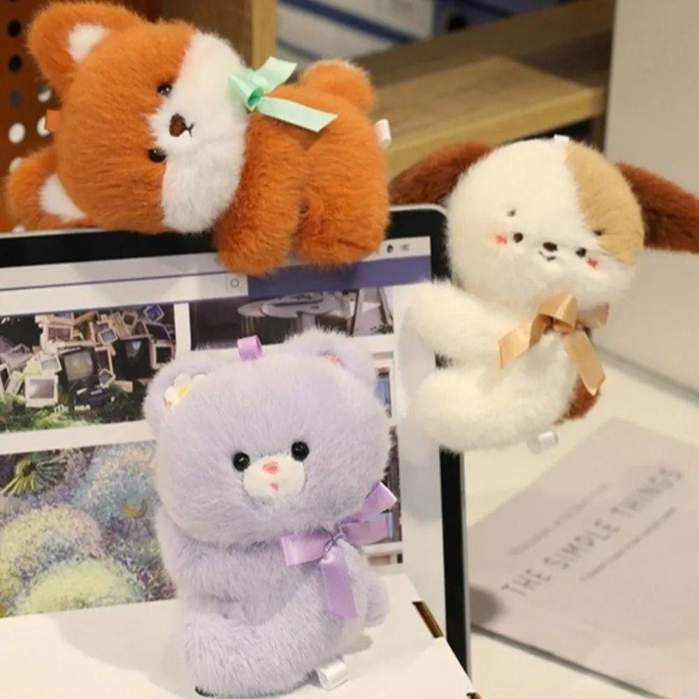 PP Cotton Computer Decorative Dolls Hug Shape Plush Doll Computer Clip  New Year