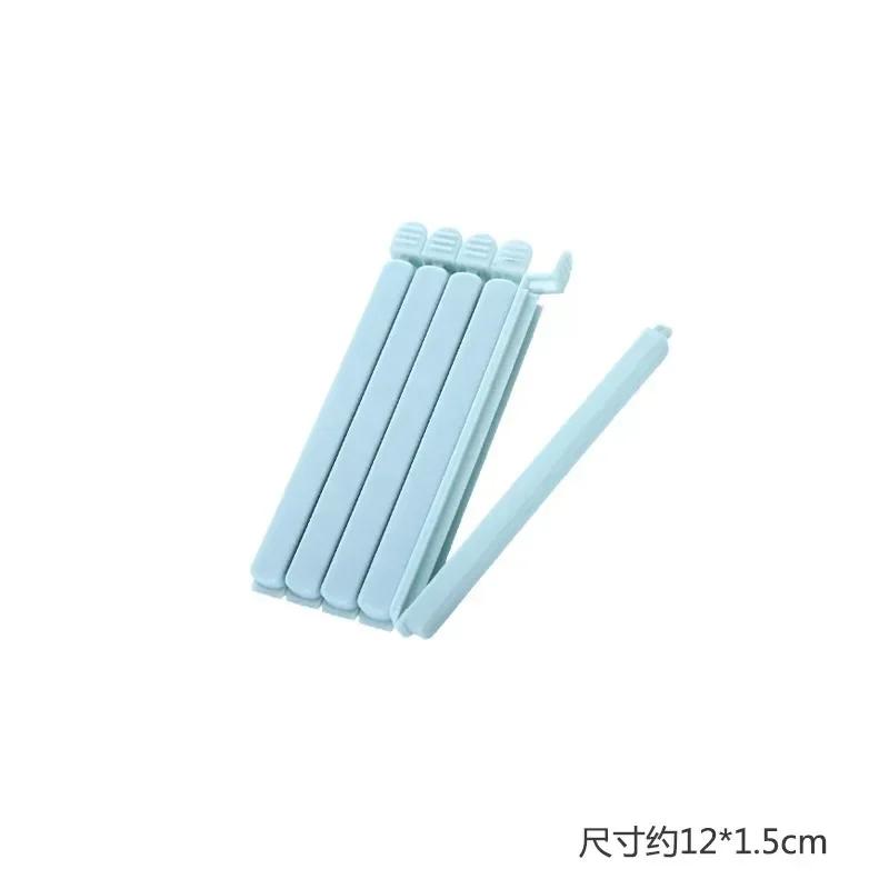 10PCS Bag Clips Food Snack Sealing Clip12/15.5cm Portable Kitchen Storage Accessories Tool Elastic Buckle Package Bag Clamp 2025
