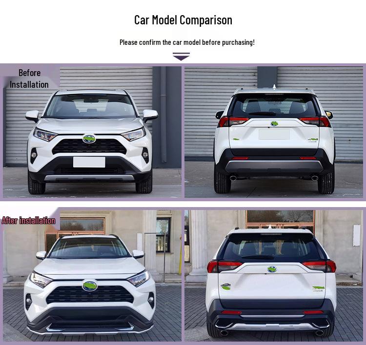 Front & Rear Bumper Guards with Body Kits for 2020-22 RAV4